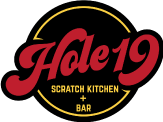 Hole 19 - Scratch Kitchen + Bar Sports Bar Logo