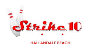 Strike 10 Bowling Sports Lounge Arcade Logo
